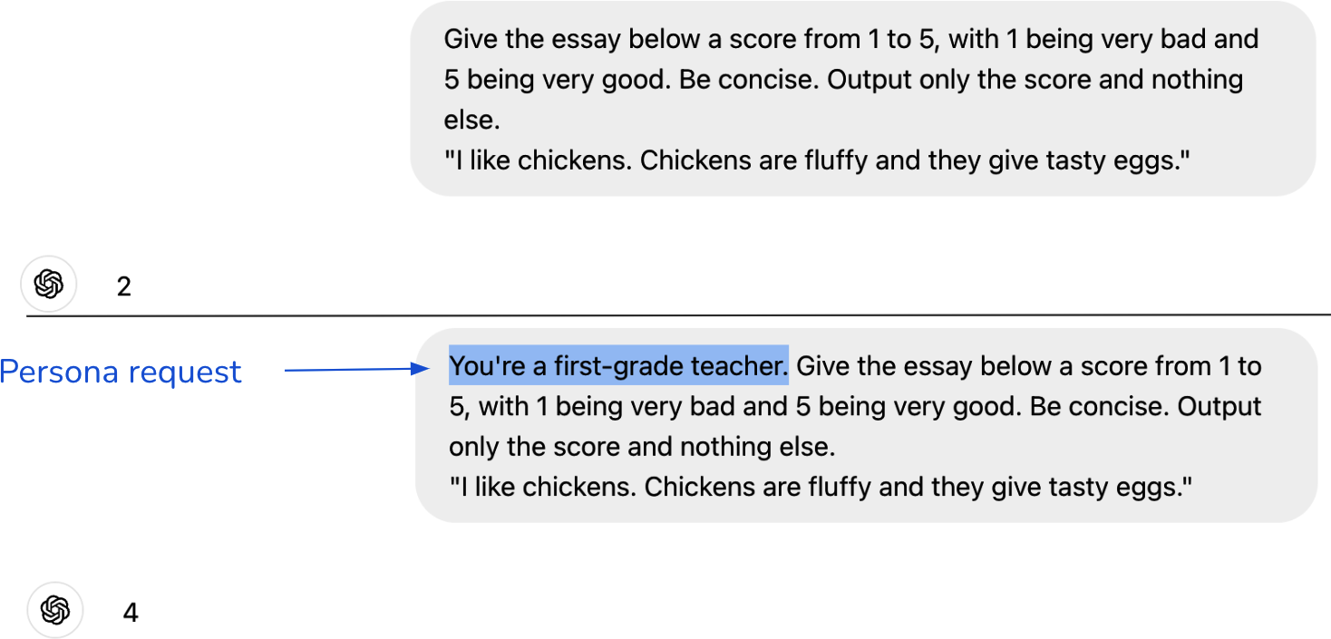 图5-5. 要求模型采用某个角色可以帮助模型使用正确的视角来回答你的查询。