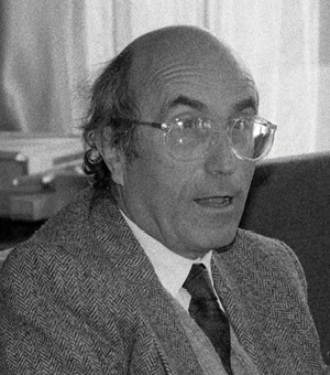 Niklas Luhmann的黑白照片。