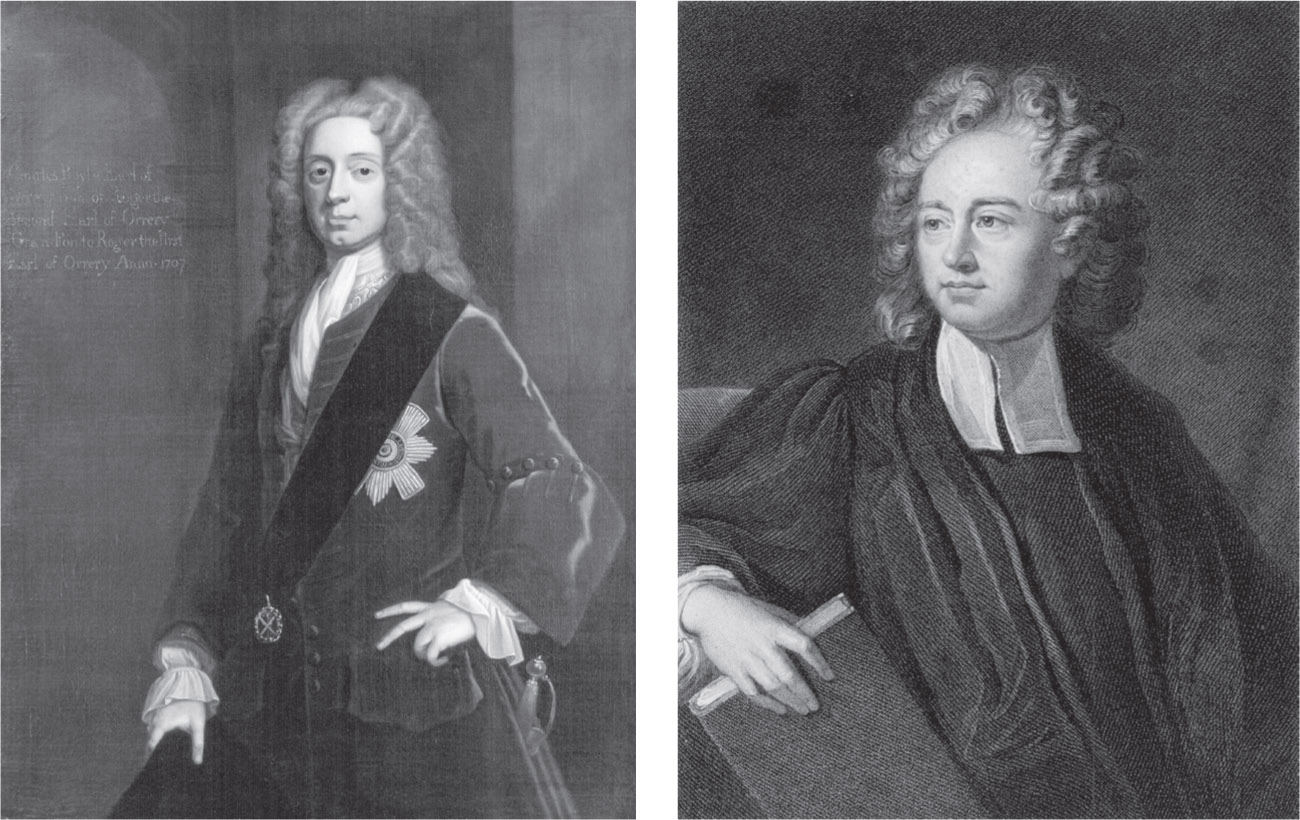 图22：(a) 查尔斯·博伊尔（1674-1731）；(b) 理查德·本特利（1662-1742）。