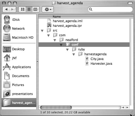 图 3-3. Finder 中的根视图