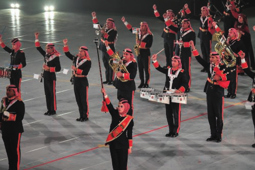 参加令和6年度自卫队音乐节的约旦军乐队（2024年11月）