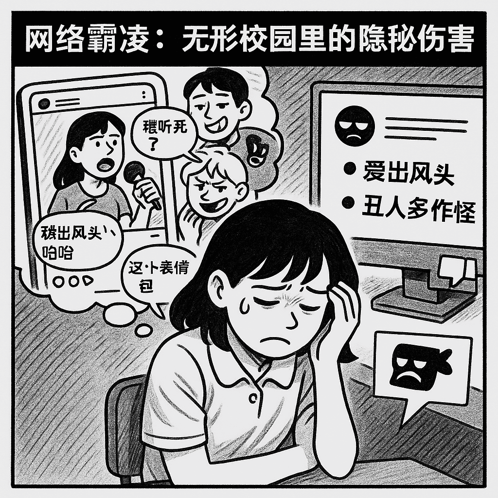网络霸凌示意图